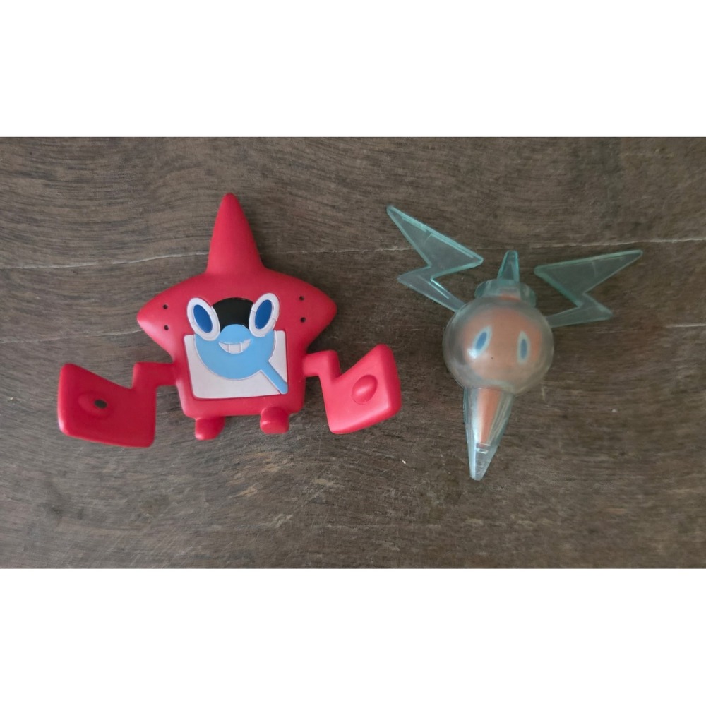 Pokémon Rotom Pokédex Figure Lot TOMY Red Rotom Mini Toy Collectible